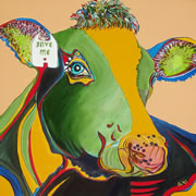 Cow  Portrait - Semi Abstract