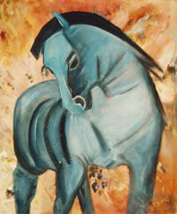 Equine Assisted Life Coaching - painting by Giselle